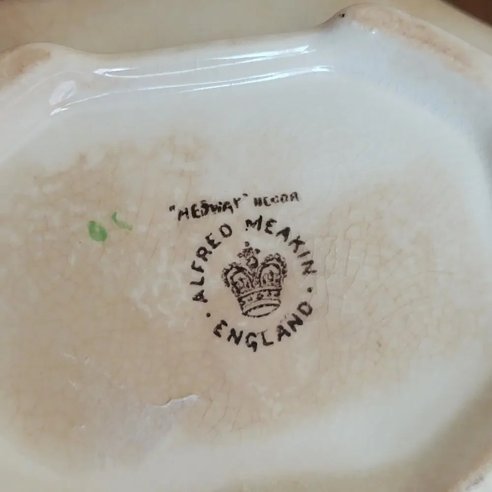 Vintage Alfred Meakin Medway Creamer Dish Floral England